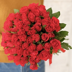 51 красная роза 35-40см (Кения)